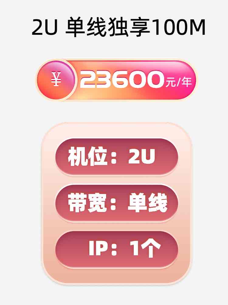 长沙单线100M服务器托管价格