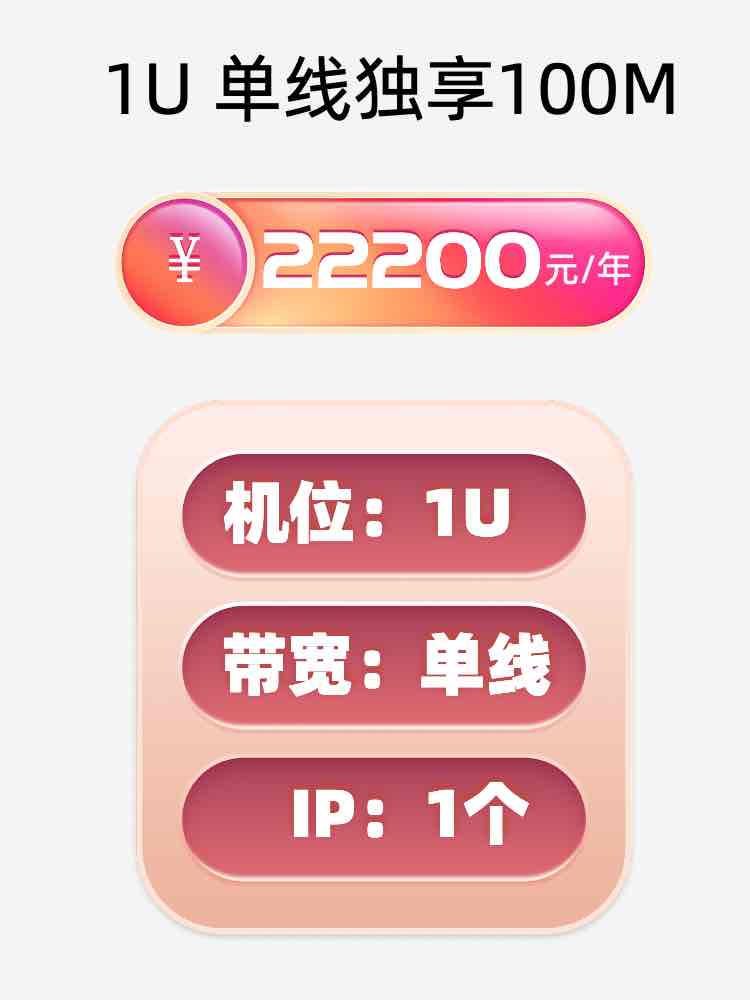 长沙单线100M服务器托管价格